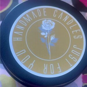 Handmade Candle with Floral Design *Rose Scented*